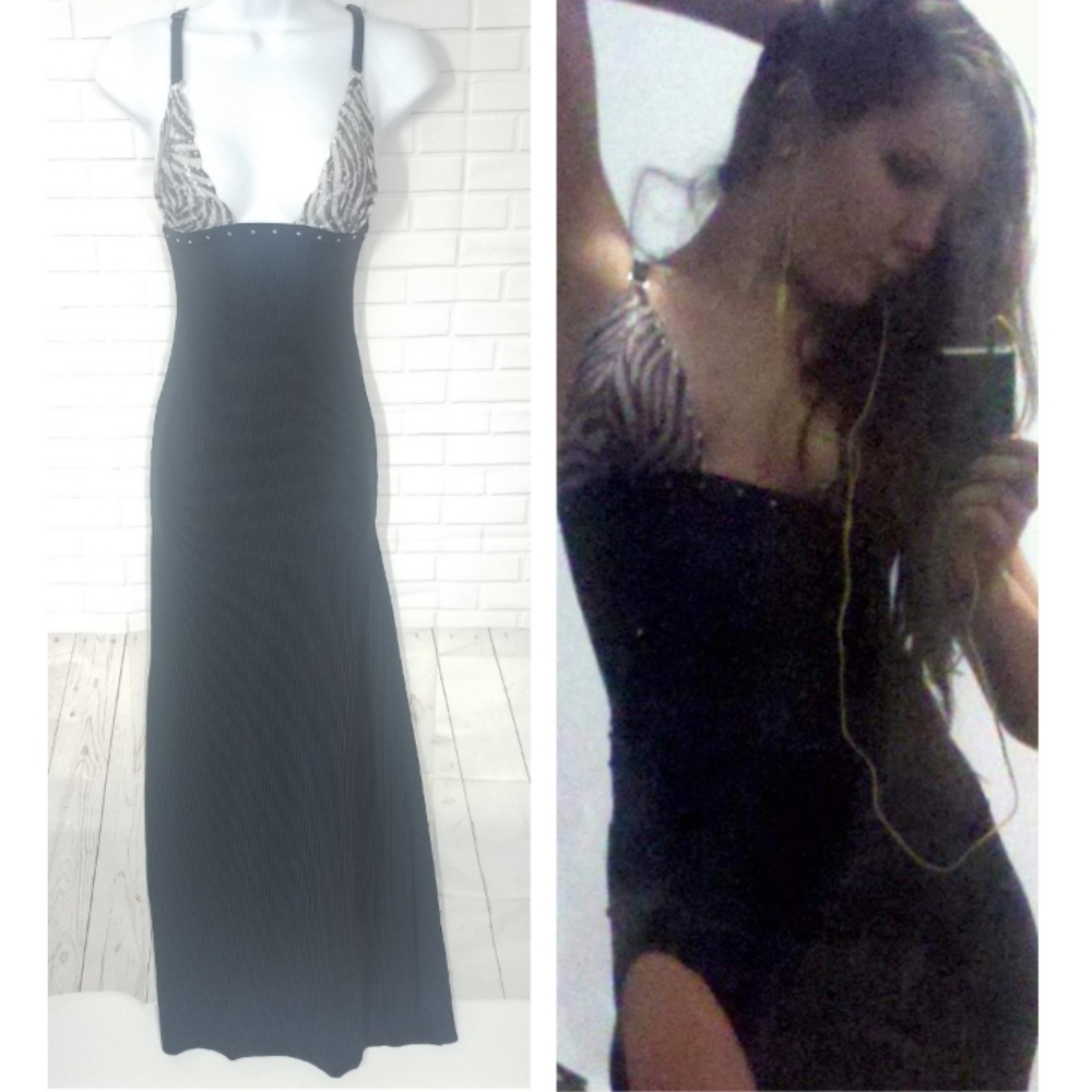 Very Sexy Thigh High Slit Maxi Club Dress